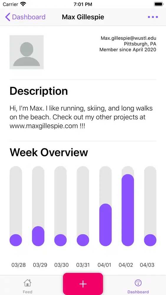 Curro Activity Logger Screenshots