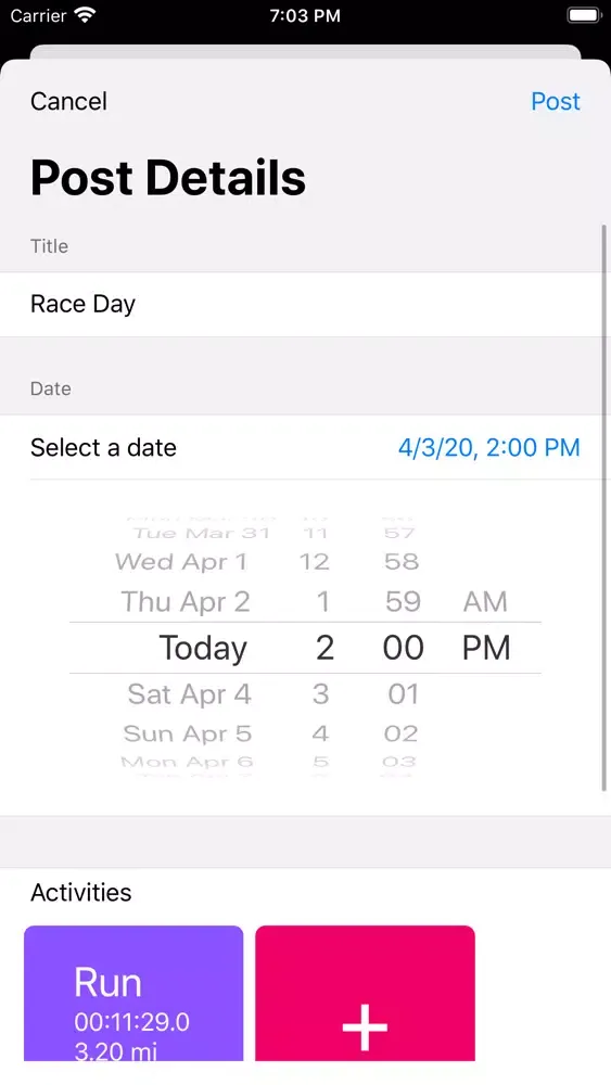 Curro Activity Logger Screenshots