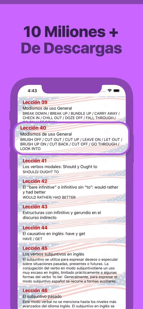 Aprender Ingles Curso American स्क्रीनशॉट