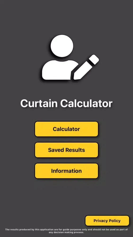Ảnh chụp màn hình của Curtain / Drapes Calculator