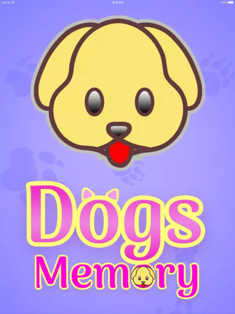 Cute Dogs Memory Match Game iPad  Screenshots