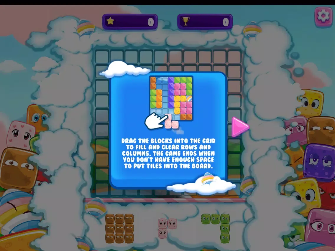 Tangkapan layar CUTE · GUMMY BLOCKS EVOLUTION iPad 