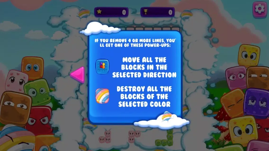 Tangkapan layar CUTE · GUMMY BLOCKS EVOLUTION