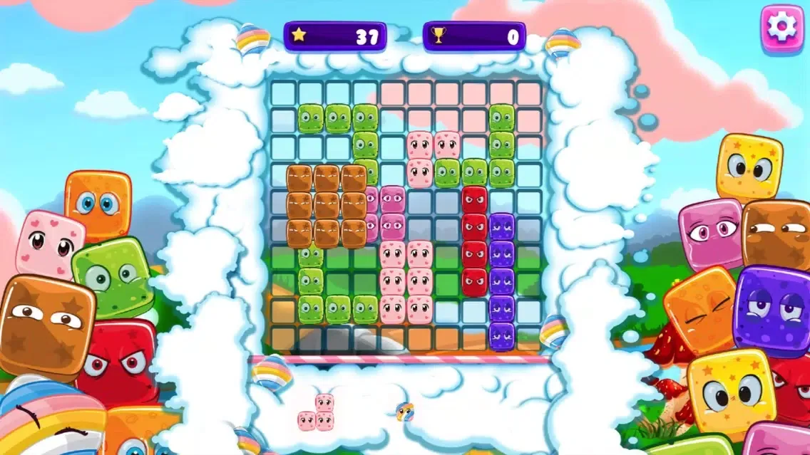 Tangkapan layar CUTE · GUMMY BLOCKS EVOLUTION