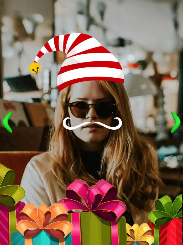 تصاویر Merry Christmas Photo Stickers: Pic Editor Effects iPad 
