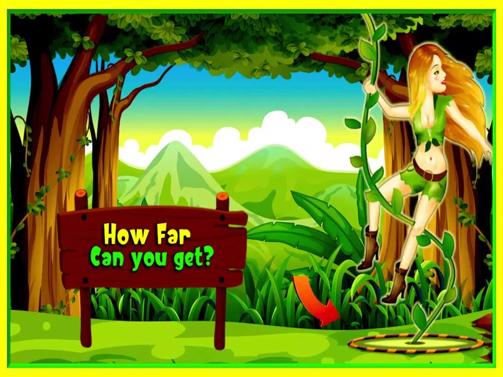 Jungle Jane Swing - Upbeat Physics Vine Swinging Acrobatics Adventure Game HD iPad  Screenshots