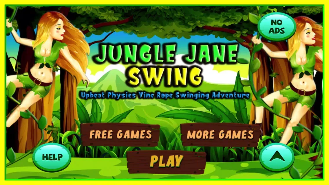Jungle Jane Swing - Upbeat Physics Vine Swinging Acrobatics Adventure Game HD Screenshots