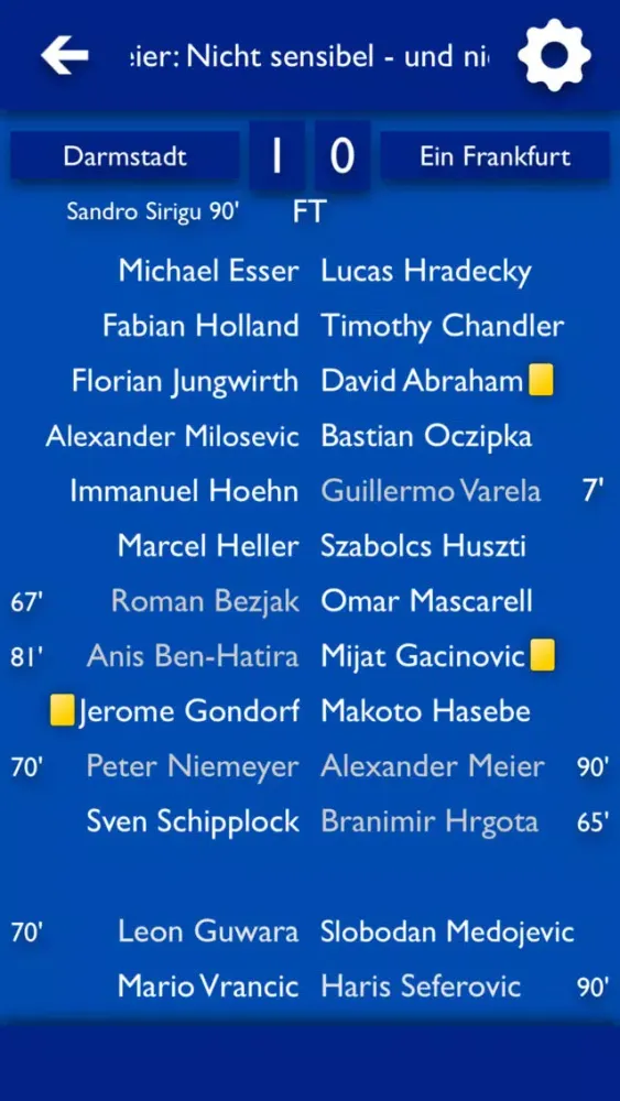 ATN - Alle Nachrichten für SV Darmstadt 98 Screenshots