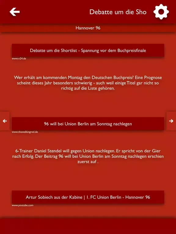 ATN - Alle Nachrichten für Hannover 96 iPad  Screenshots