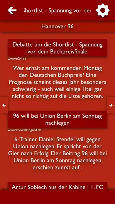 ATN - Alle Nachrichten für Hannover 96 Screenshots