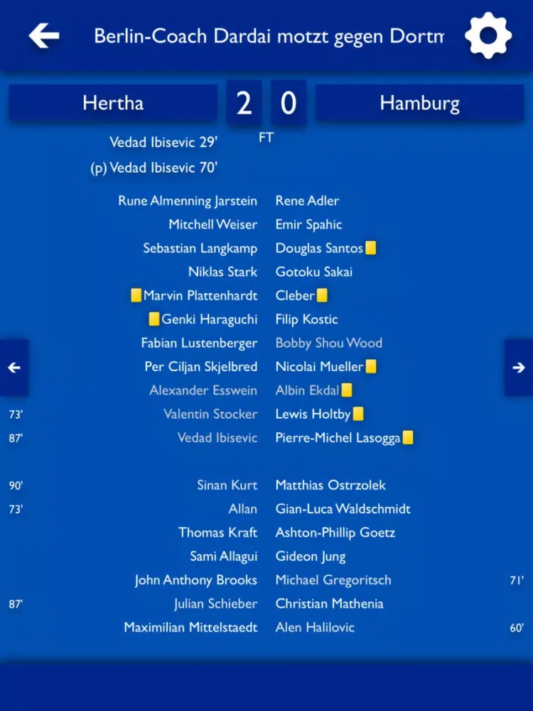 ATN - Alle Nachrichten für Hertha Berlin SC iPad 应用截图
