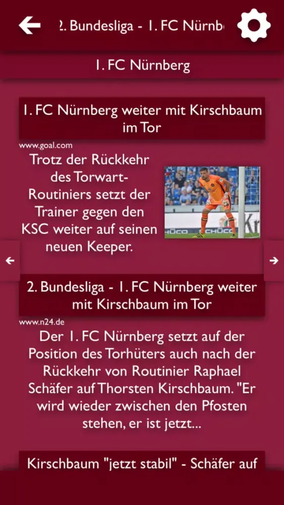 ATN - Alle Nachrichten für 1. FC Nürnberg Screenshots