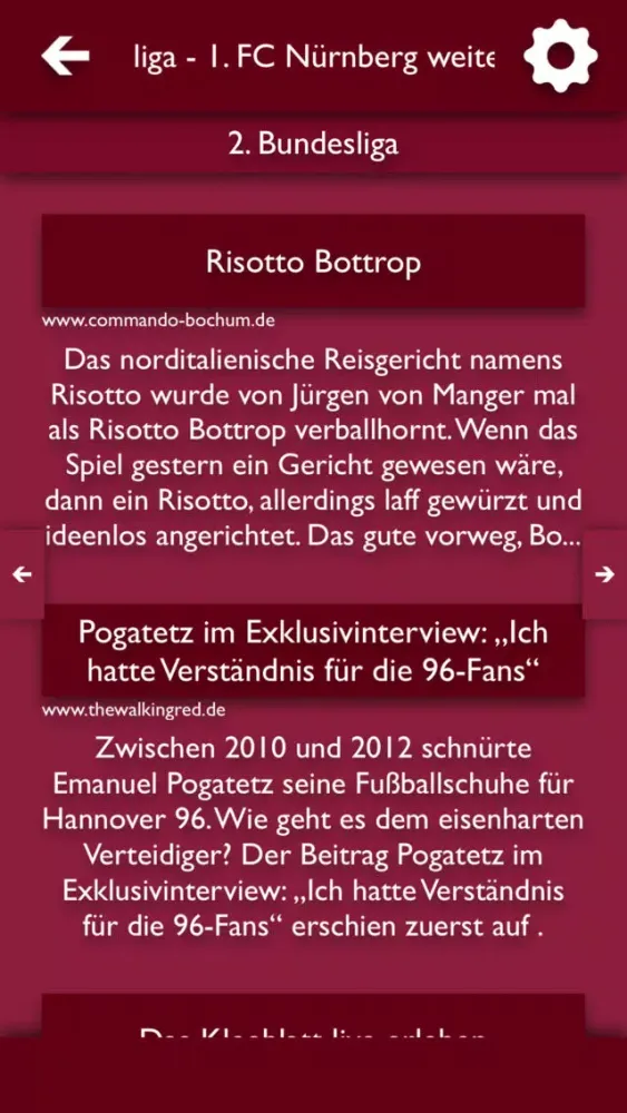 ATN - Alle Nachrichten für 1. FC Nürnberg Screenshots