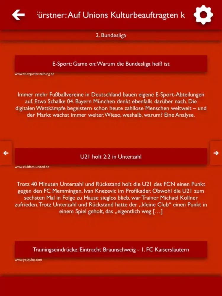 Скриншоты ATN - Alle Nachrichten für 1. FC Union Berlin iPad 