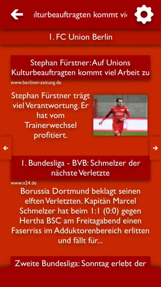 Скриншоты ATN - Alle Nachrichten für 1. FC Union Berlin