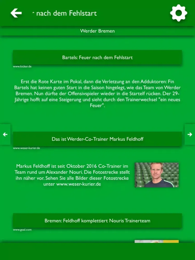 ATN - Alle Nachrichten für Werder Bremen iPad  Ekran Görüntüleri