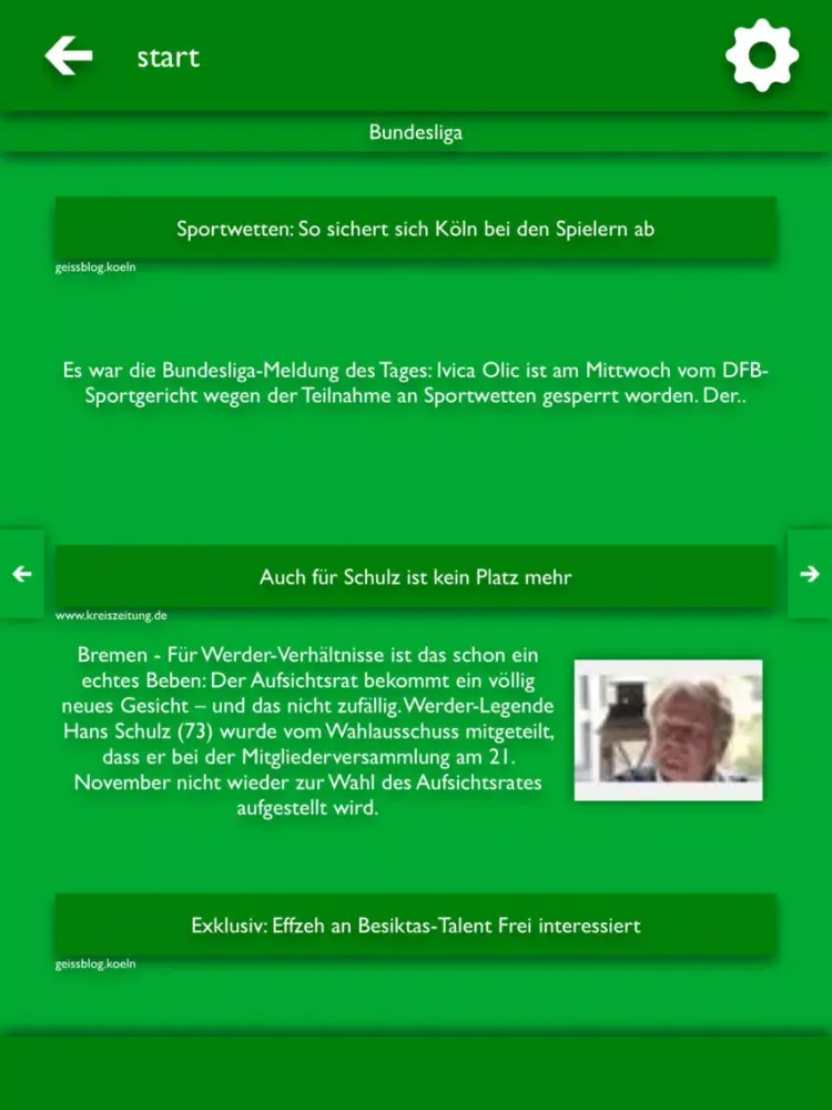 ATN - Alle Nachrichten für Werder Bremen iPad  Ekran Görüntüleri
