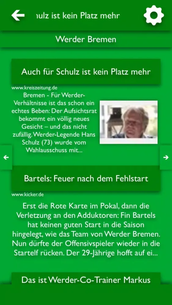 ATN - Alle Nachrichten für Werder Bremen Ekran Görüntüleri