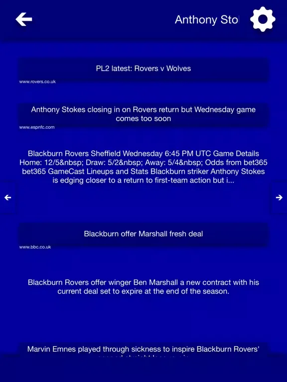 All The News - Blackburn Rovers Edition iPad  Screenshots