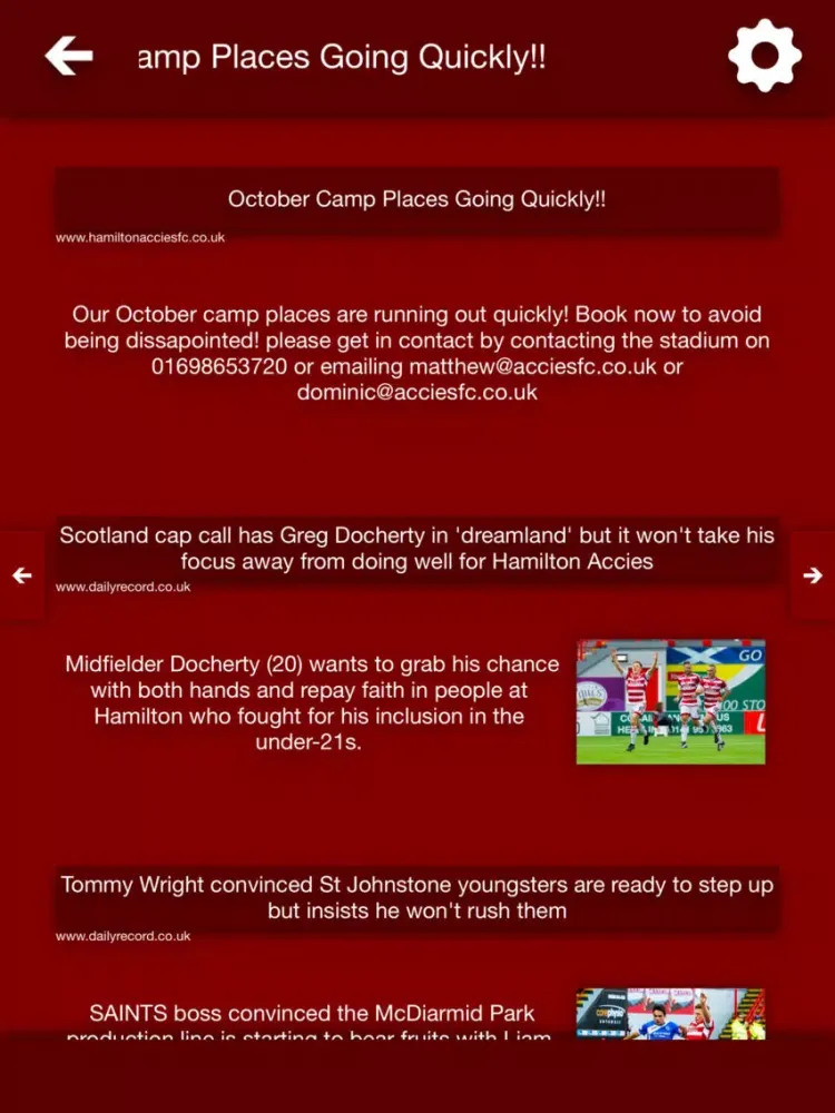 Captures d'écran de All The News - Hamilton Academical Edition iPad 