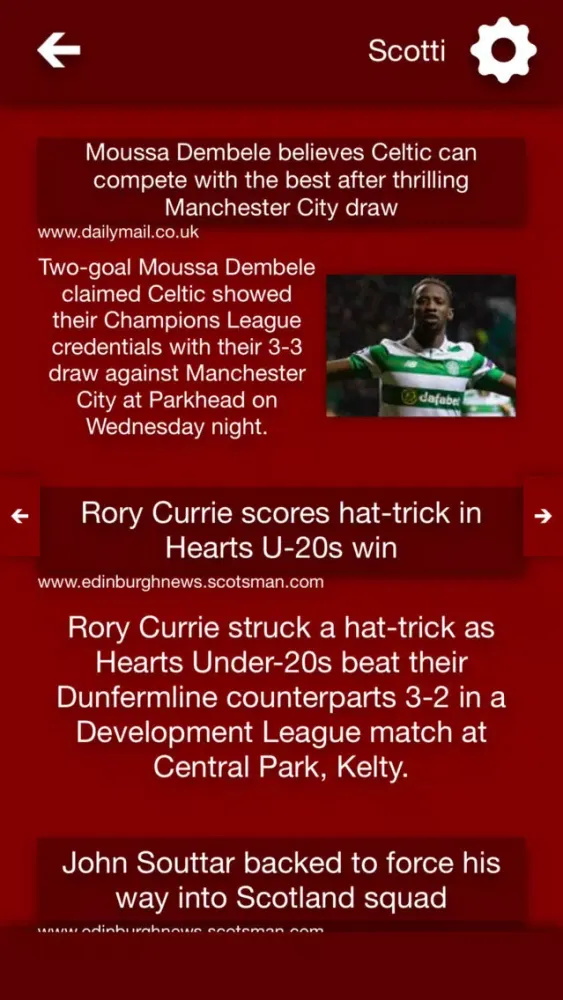 Captures d'écran de All The News - Hamilton Academical Edition