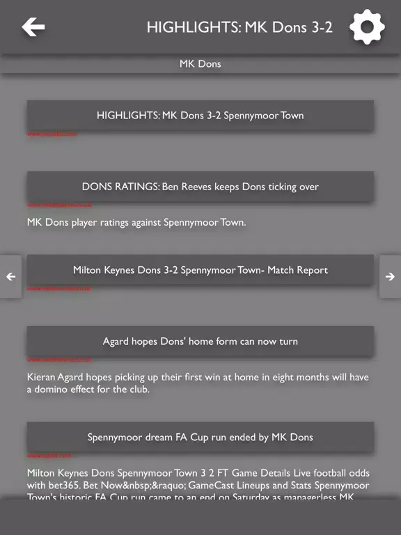 All The News - MK Dons Edition iPad  Screenshots