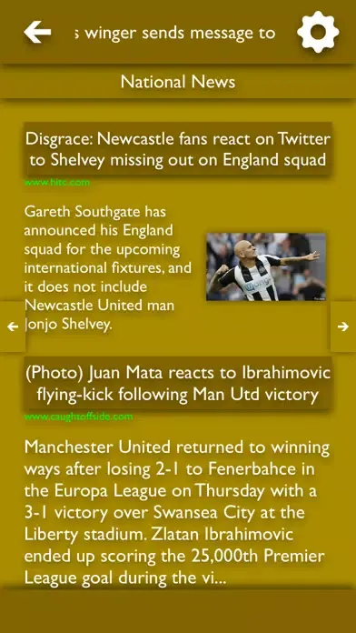 Ảnh chụp màn hình của All The News - Norwich City Edition