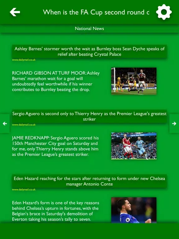 Tangkapan layar All The News - Plymouth Argyle Edition iPad 