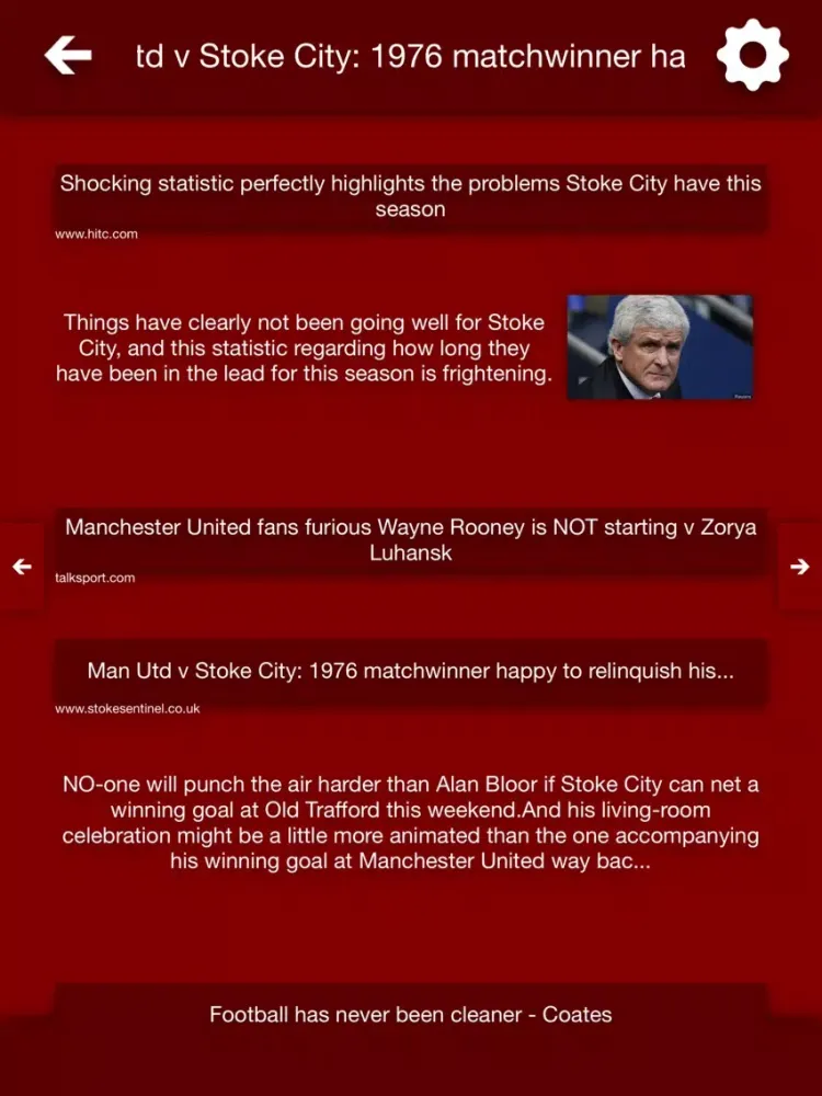 All The News - Stoke City Edition iPad  Screenshots