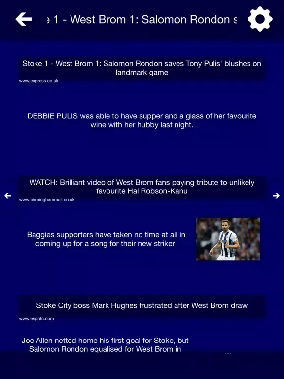 All The News - West Bromwich Albion Edition iPad 应用截图