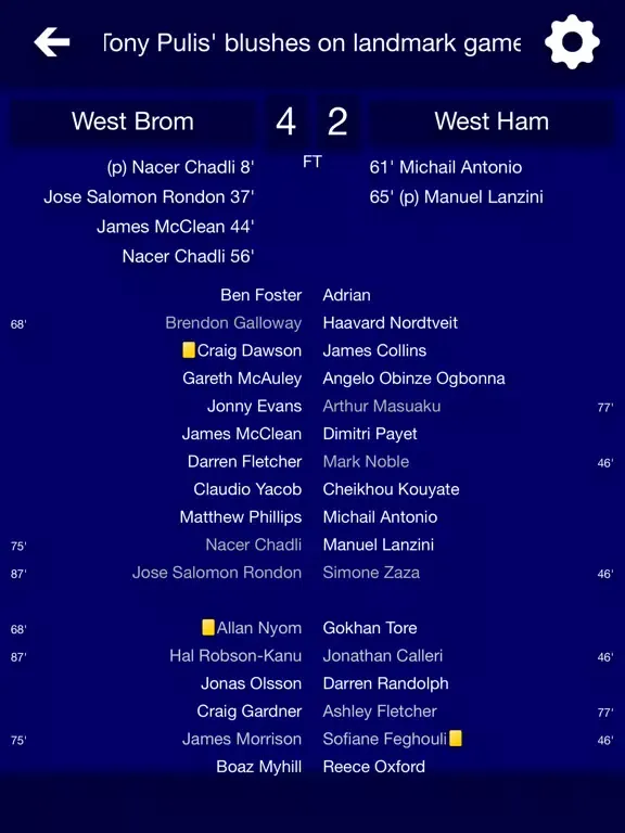 All The News - West Bromwich Albion Edition iPad 应用截图