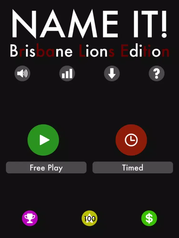 تصاویر Name It! - Brisbane Footy Edition iPad 