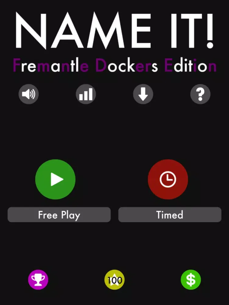 Name It! - Fremantle Footy Edition iPad  Ekran Görüntüleri