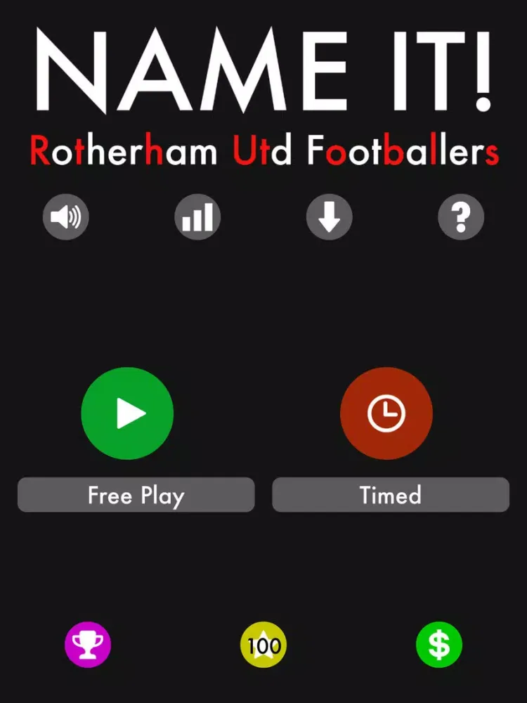 Name It! - Rotherham United Edition iPad  스크린샷