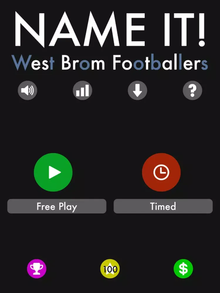 Ảnh chụp màn hình của Name It! - West Bromwich Albion Edition iPad 