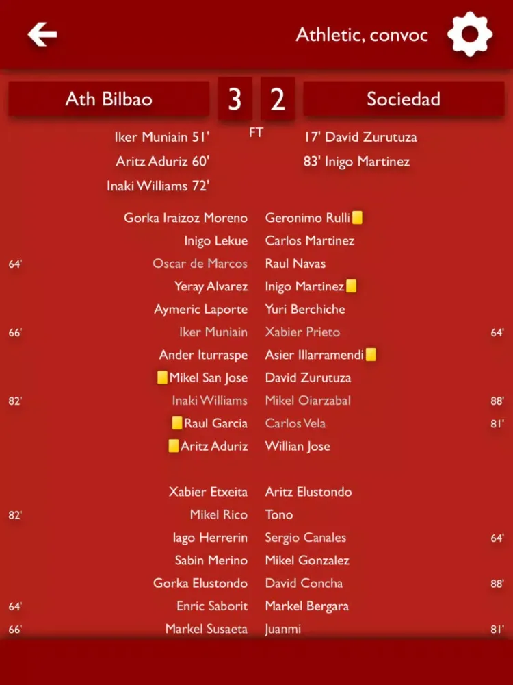 Capturas de tela do TLN-Todas Las Noticias del Athletic Club de Bilbao iPad 
