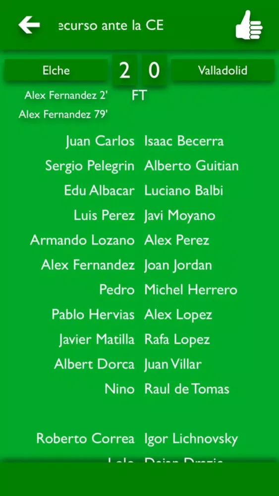 Capturas de tela do TLN - Todas Las Noticias del Elche CF