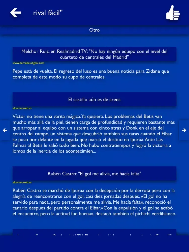 TLN - Todas Las Noticias del Getafe CF iPad  Screenshots