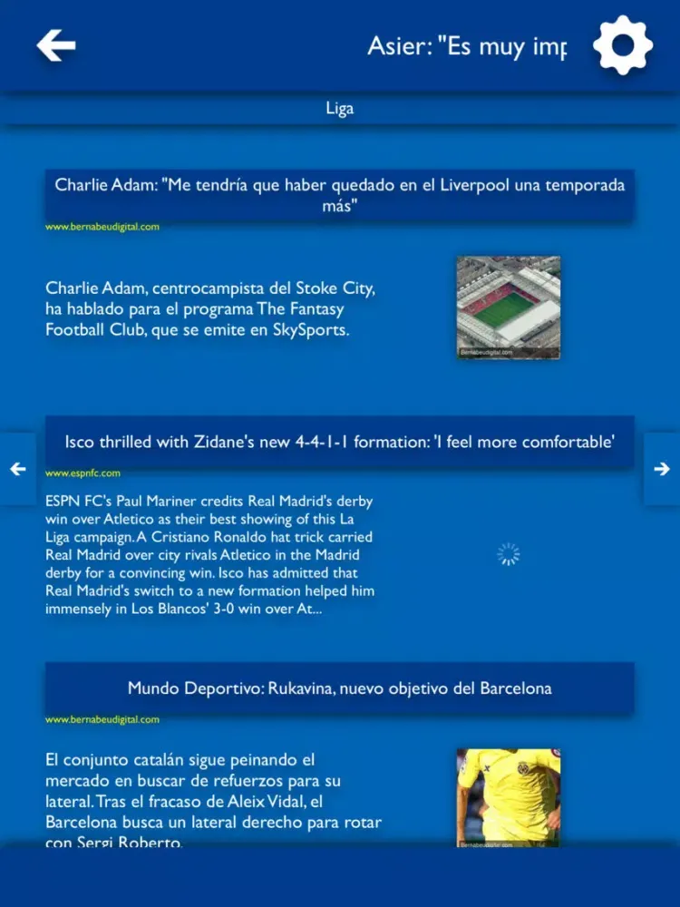 TLN - Todas Las Noticias del CD Leganés iPad  Screenshots