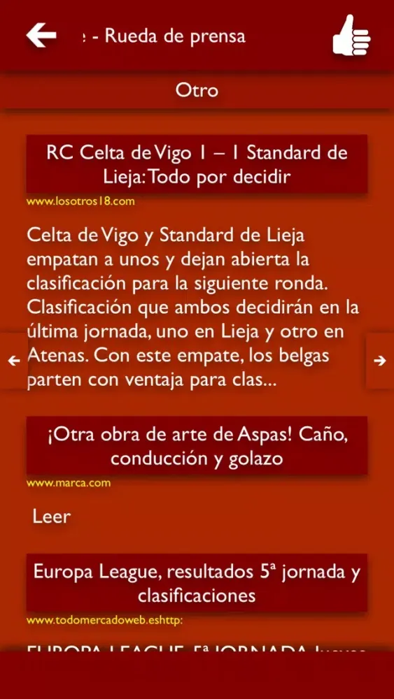 Capturas de pantalla de TLN - Todas Las Noticias del CD Lugo