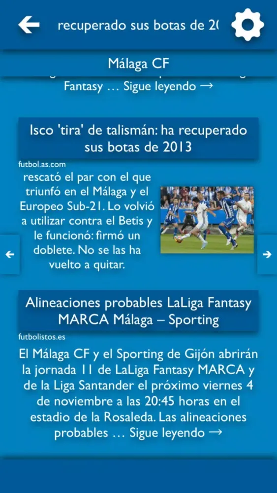 TLN - Todas Las Noticias de Málaga CF سکرین شاٹس
