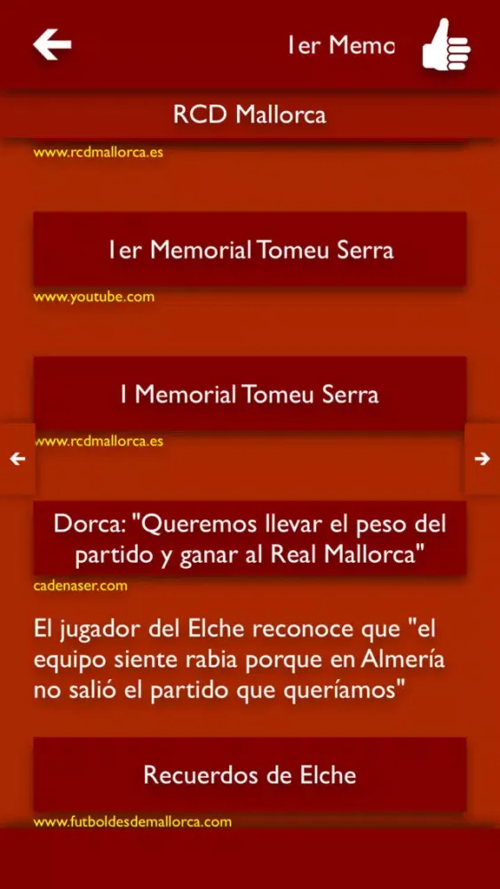 Capturas de pantalla de TLN - Todas Las Noticias del RCD Mallorca