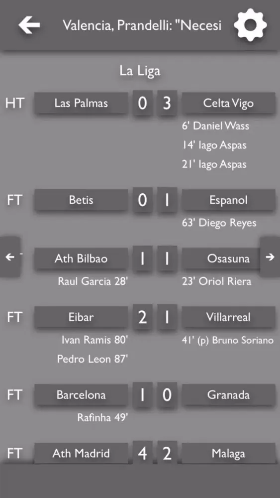 Ảnh chụp màn hình của TLN - Todas Las Noticias del Valencia CF