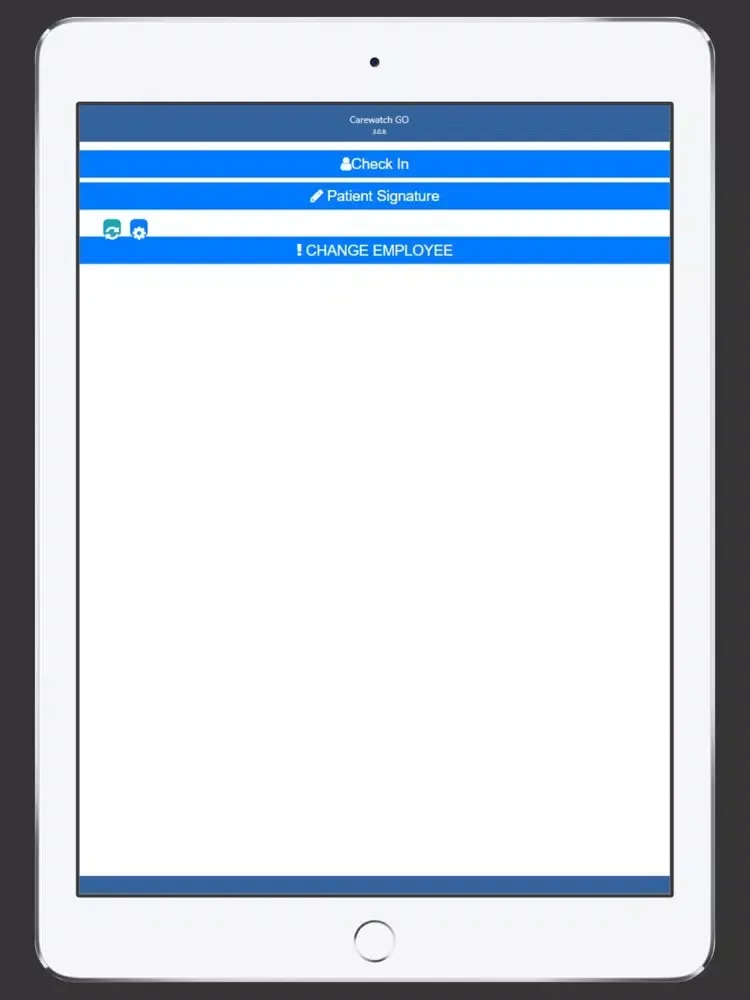 Ảnh chụp màn hình của Carewatch GO iPad 