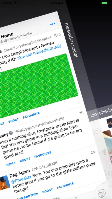 Zrzuty ekranu Toot! for Mastodon