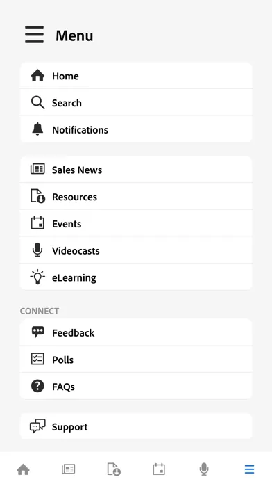 ภาพหน้าจอของ Adobe Field Connection