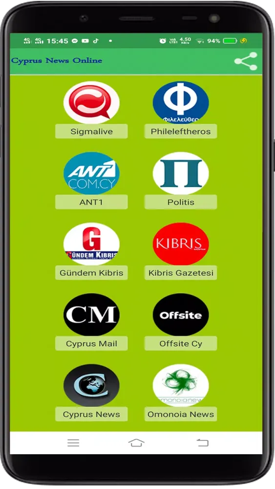 Capturas de pantalla de Cyprus News Online