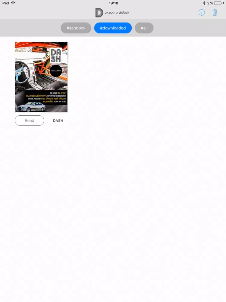DASH časopis iPad  Screenshots