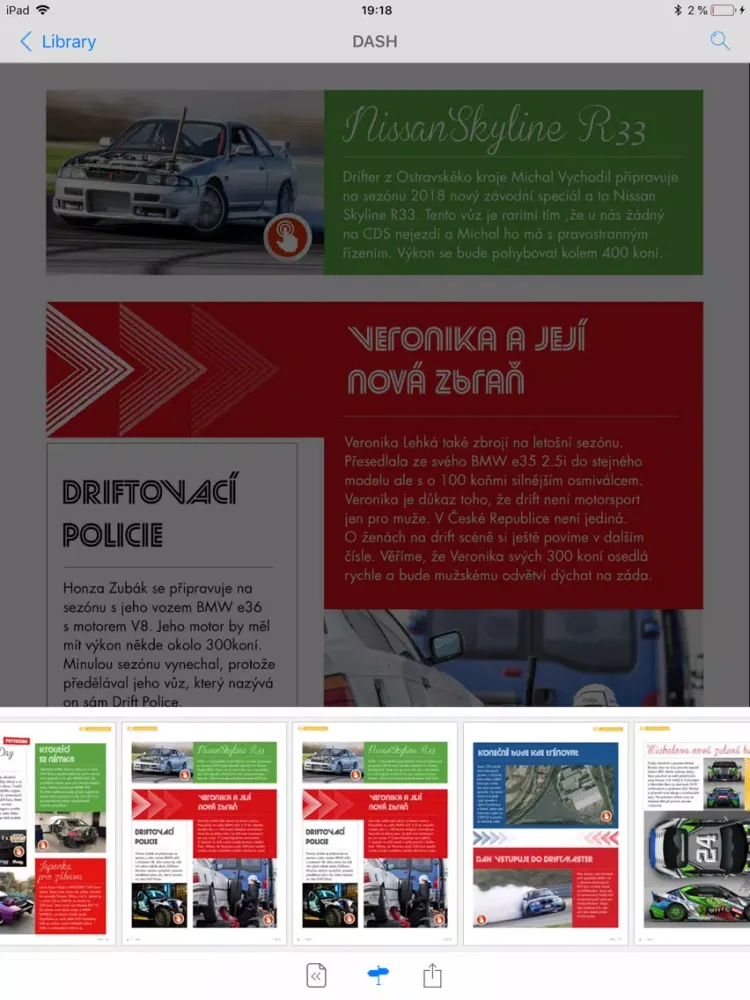 DASH časopis iPad  Screenshots