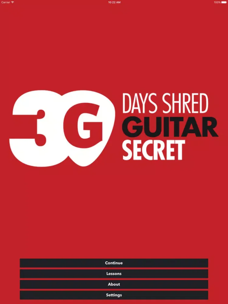 30 Days Shred Guitar Secret iPad  Ekran Görüntüleri